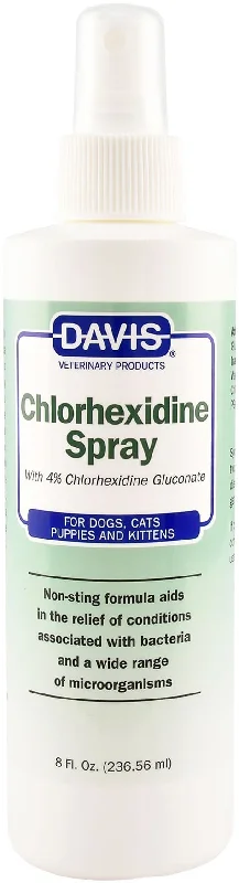 Portable pet stairs foldable-Davis 4% Chlorhexidine Spray, 8 oz