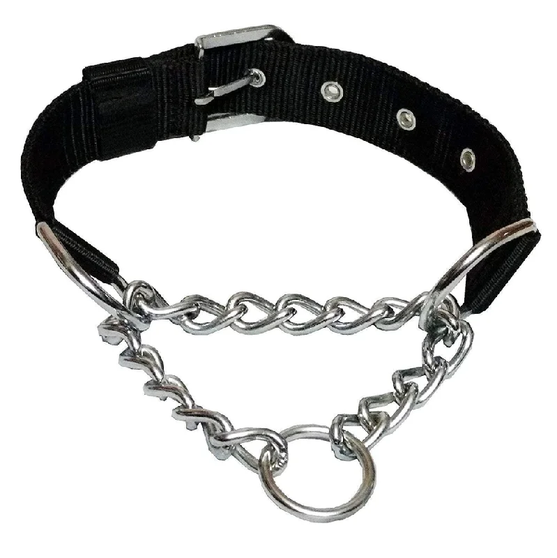 Metal pet crate durable-Chullbull Nylon & Stainless Steel Choke Chain Collar for Dogs