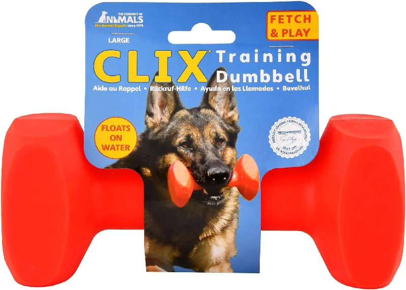 Stitched reflective collar-CLIX Training Dumbbells, Red