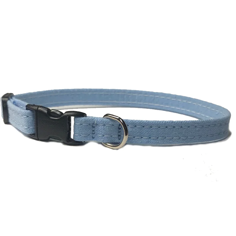 Lightweight pet ramp-Hemp Toy Dog Collar Light Blue (NEW)