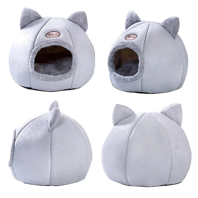 Insulated pet bed cover-Cat Ear Pet House