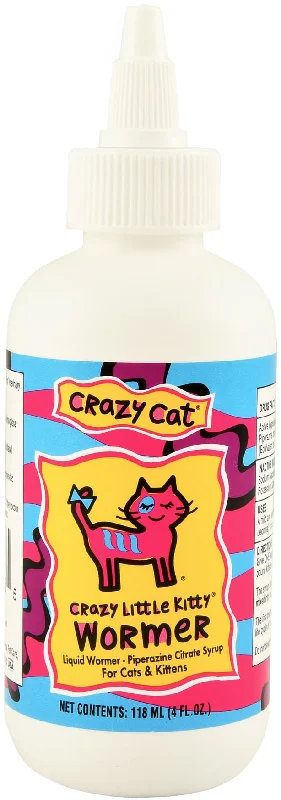 Sturdy cat travel crate-Crazy Little Kitty Wormer, 4 oz