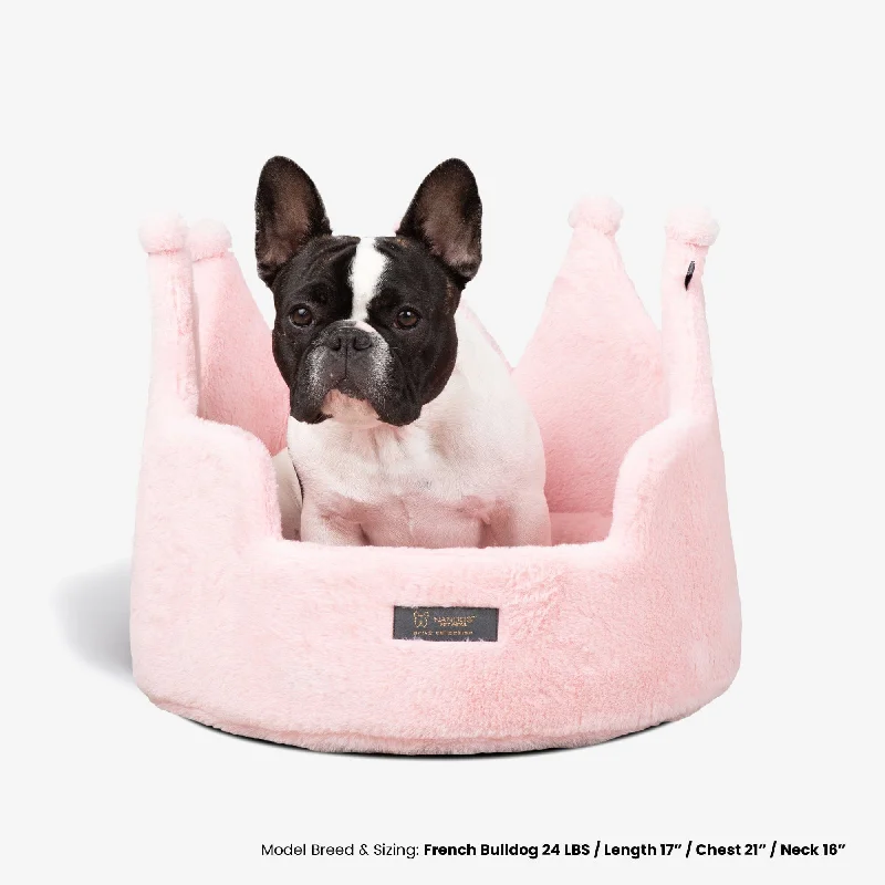 Reflective dog vest small-Crown Dog & Cat Fun Bed Cloud Prive Collection - Royal Blush Pink