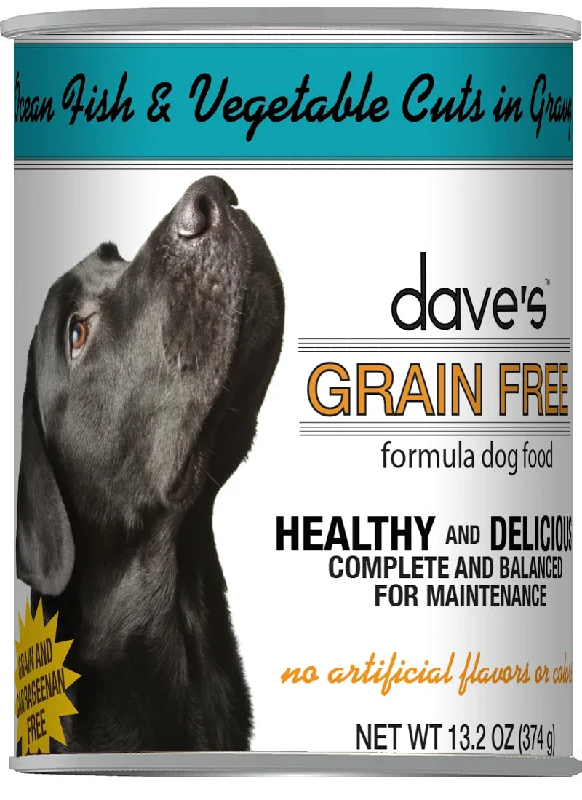 Puppy training bell set-Dave’s Grain Free Ocean Fish & Vegetables Cuts in Gravy Canned Dog Food