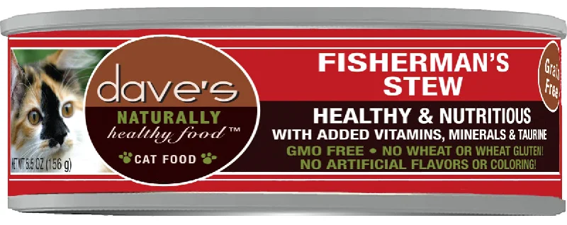 Herbal pet paw salve-Dave’s Naturally Healthy Grain Free Cat Food Shredded Fisherman