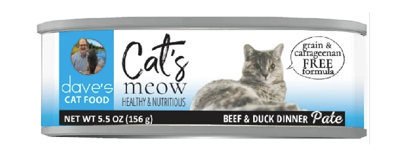 Cat tower with ladder-Dave's Cat’s Meow Beef with Duck Dinner Canned Cat Food