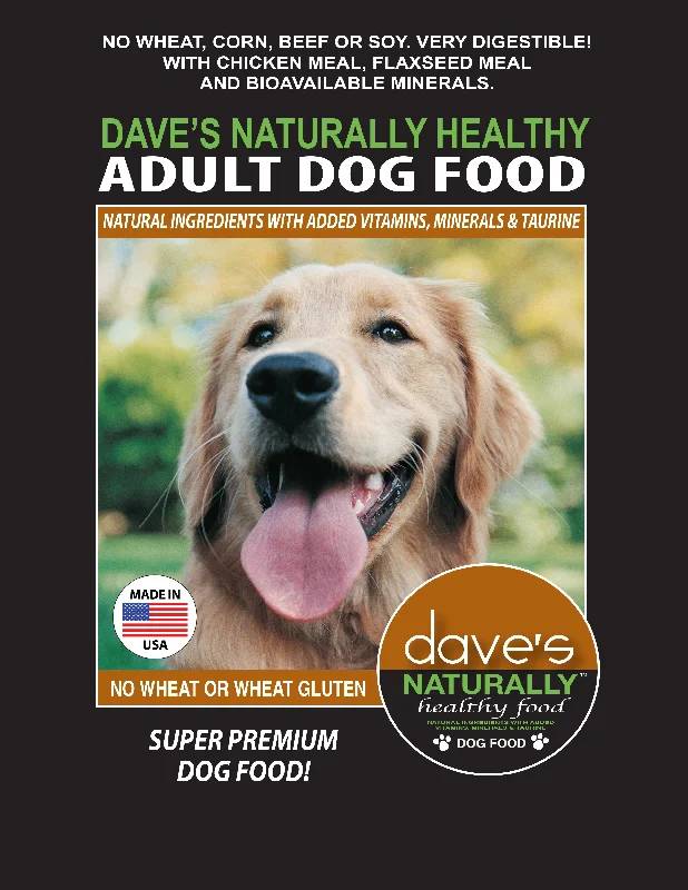 Spill-proof pet bowl mat-Dave’s Naturally Healthy™ Adult Dog Food