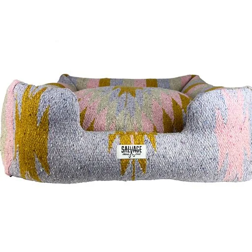 Treat-dispensing pet toy-Diamante Bumper Bed- Lavendar/gold/tan/pink