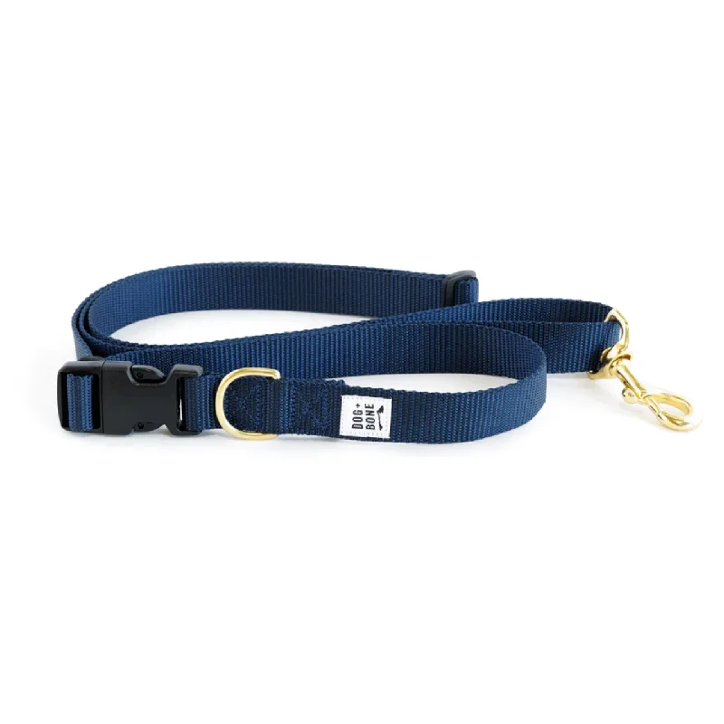 Rosemary pet shampoo-Dog+Bone Adjustable Leash 3-6ft, Hand Held/ Hands Free, Navy