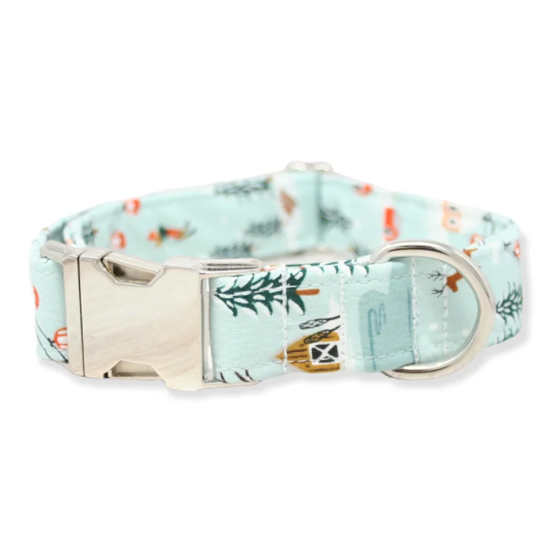 Reflective pet jacket small-Dog Collar | Holiday Village in Mint