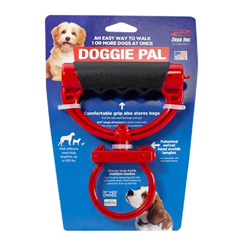 Ventilated pet backpack-Doggie Pal Leash Holder and Waste Bag Storage