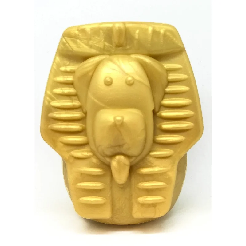 Small pet nail trimmer-Doggie Pharaoh Durable Chew Toy & Treat Dispenser - Gold