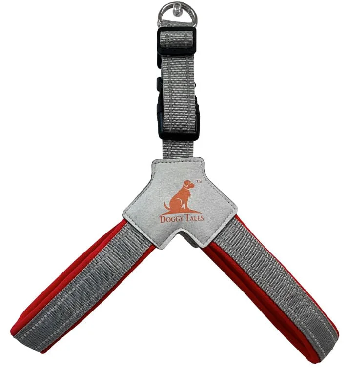 Cat hammock window mount-Doggy Tales Step In V Harness, Red