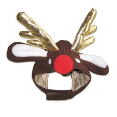 Reflective pet collar medium-DOGO Reindeer Hat Brown (XS)