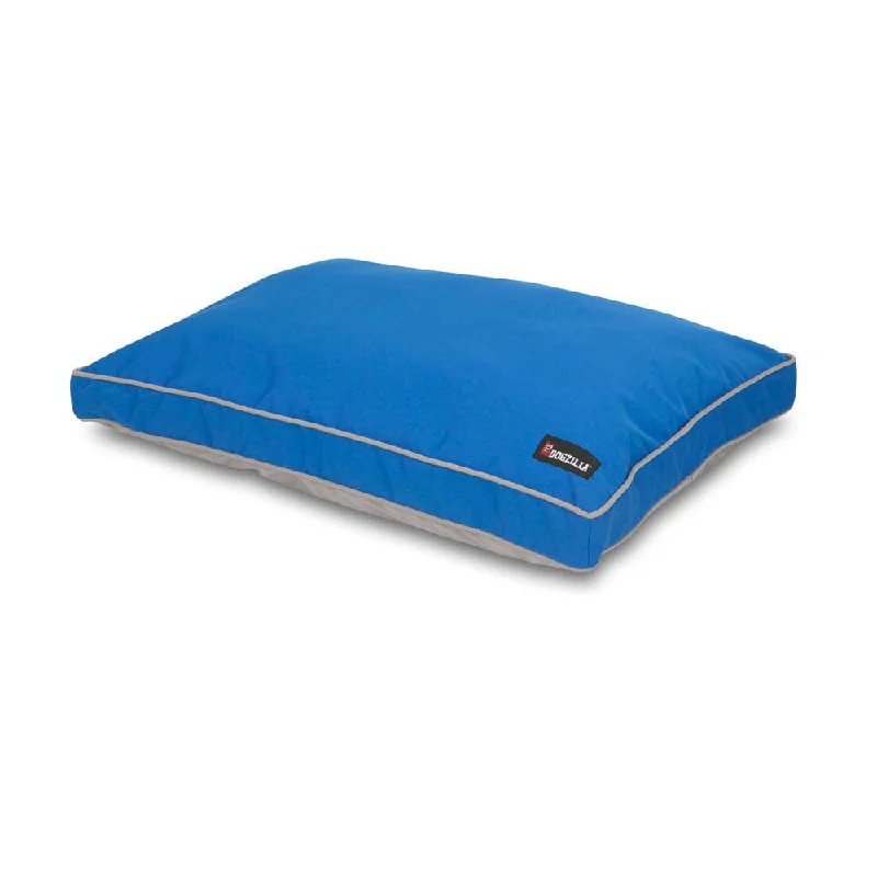 Rechargeable pet warming pad-Dogzilla Gusseted Pillow Bed Blue/Gray 29X40