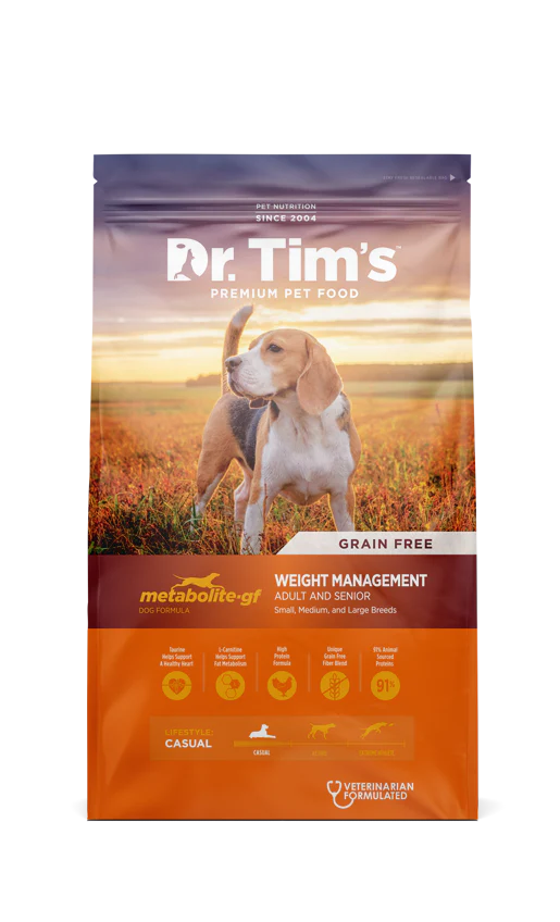 Small pet grooming tool-Dr. Tim's Metabolite Grain Free Formula Dog Food