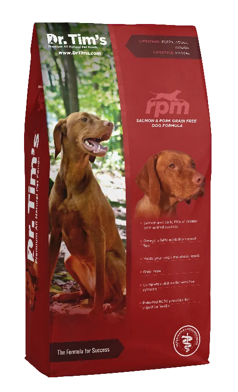 Natural pet grooming oil-Dr. Tim's RPM Grain Free Formula Dog Food