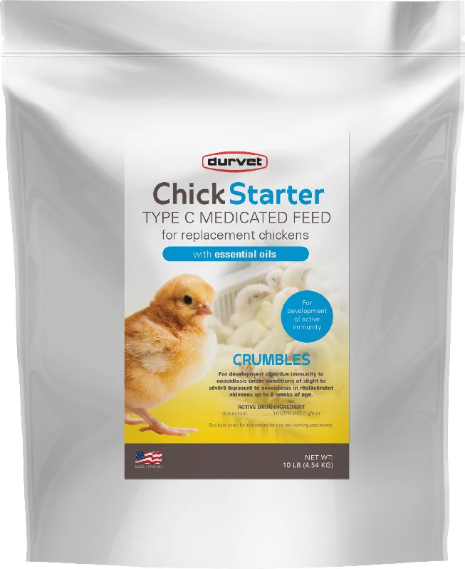 Shea butter pet balm-Durvet Chick Starter Type C Medicated Feed