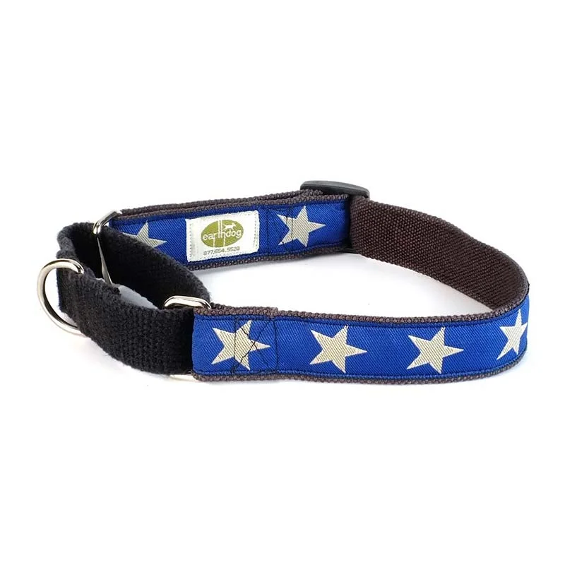 Non-skid pet food mat-Earthdog Martingale Hemp Dog Collar, Star Pattern * Save 10% Buy 2 *