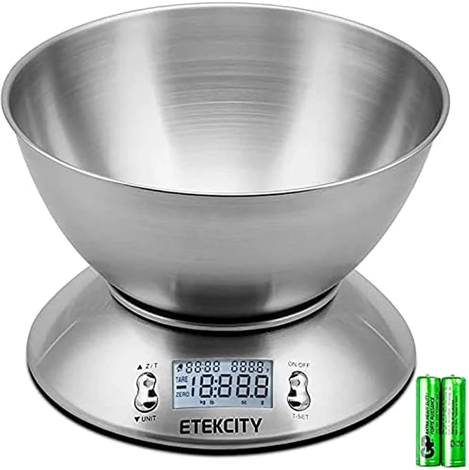 Foldable pet kennel medium-Etekcity Food Scale with Bowl