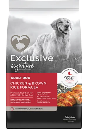 Edible pet chew treat-Exclusive Signature Adult Dog Chicken & Brown Rice Formula (30 lb)