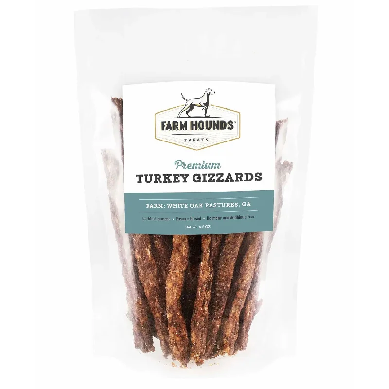 Mesh pet carrier bag-Farm Hound Turkey Gizzard Sticks