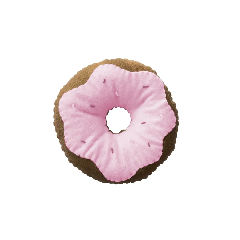 Precision pet hair trimmer-Felt Donut Dog Toy