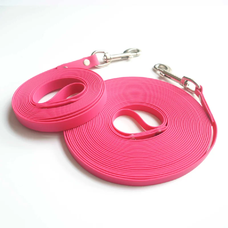 Portable rabbit hutch-For The Love Of Dogs Long Lines Leash for Dogs (Hot Pink)