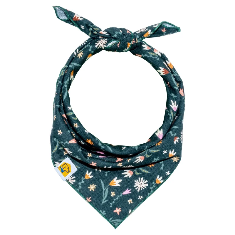 Stackable pet food bowl-Forest Fauna Dog Bandana