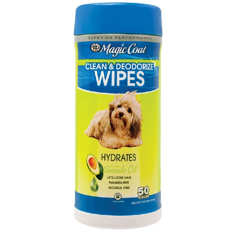 Portable pet crate airline-Four Paws Magic Coat Essential Avocado Oil Wipes