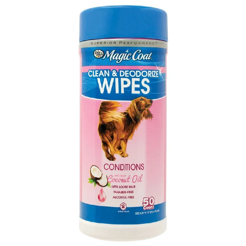 Puppy training harness set-Four Paws Magic Coat Essential Coconut Oil Wipes