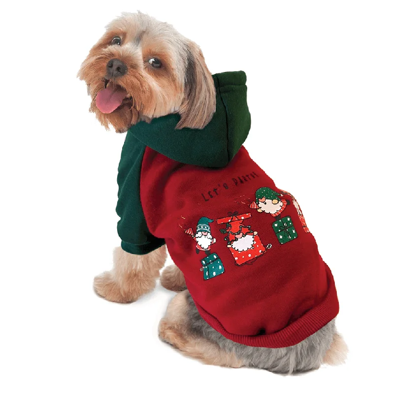 Rubber dog fetch ball-Fashion Pet by Ethical Holiday Gnomes Hoodie