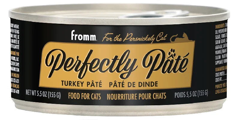 Soft-sided pet carrier-Fromm Cat Purrsnickety Perfectly Pate' Turkey Recipe 5.5oz