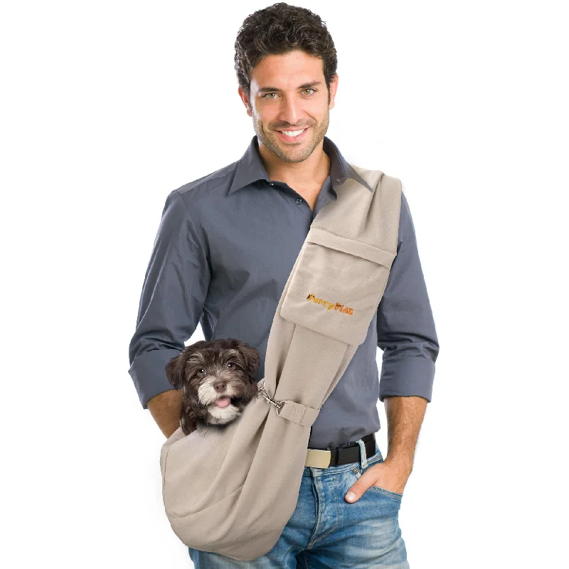 Cat scratching post wide-Furry Fido Classic Pet Sling - Khaki