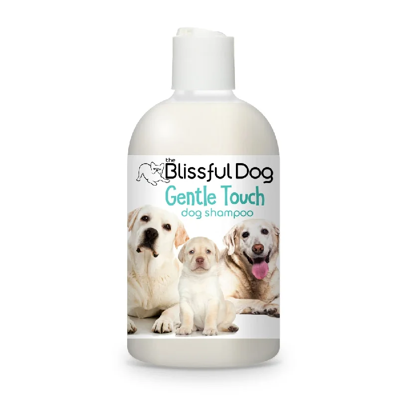 Portable pet shedding brush-Gentle Touch Shampoo for Puppies, Sensitive Dogs & Seniors