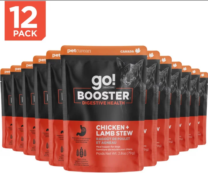 Ventilated pet backpack-Go! Solutions Booster Digestive Health Chicken + Lamb Stew For Dogs