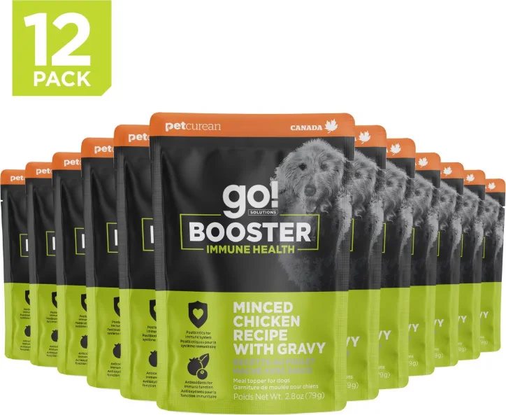 Lightweight pet travel bag-Go! Solutions Booster Immune Health Minced Chicken With Gravy For Dogs