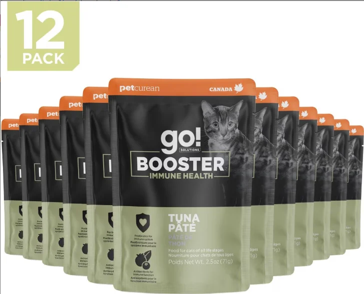 Fleece-lined dog coat-Go! Solutions Booster Immune Health Tuna Pate For Cats