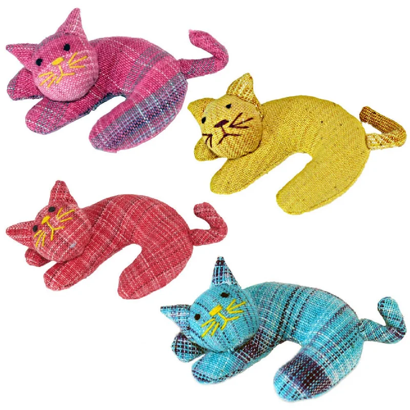 Interactive pet chase toy-Goli Curly Kitty Catnip Toy*