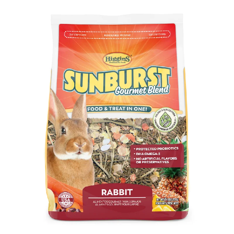 Puppy rubber chew toy-Higgins Sunburst Gourmet Blend Rabbit Food