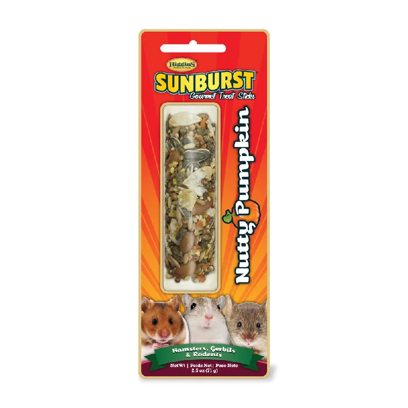 Beeswax pet paw balm-Higgins Sunburst Gourmet Treat Sticks Nutty Pumpkin