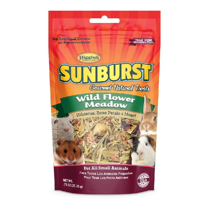 Collapsible pet travel cup-Higgins Sunburst Gourmet Treats Wild Flower Meadow