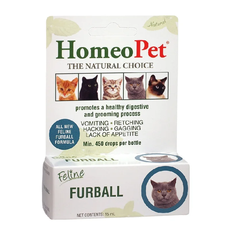 Peppermint pet breath spray-HomeoPet Feline Furball Relief