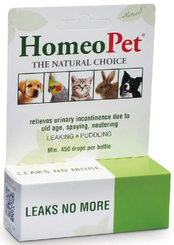 Mesh pet carrier sling-HomeoPet Leaks No More, 15ml