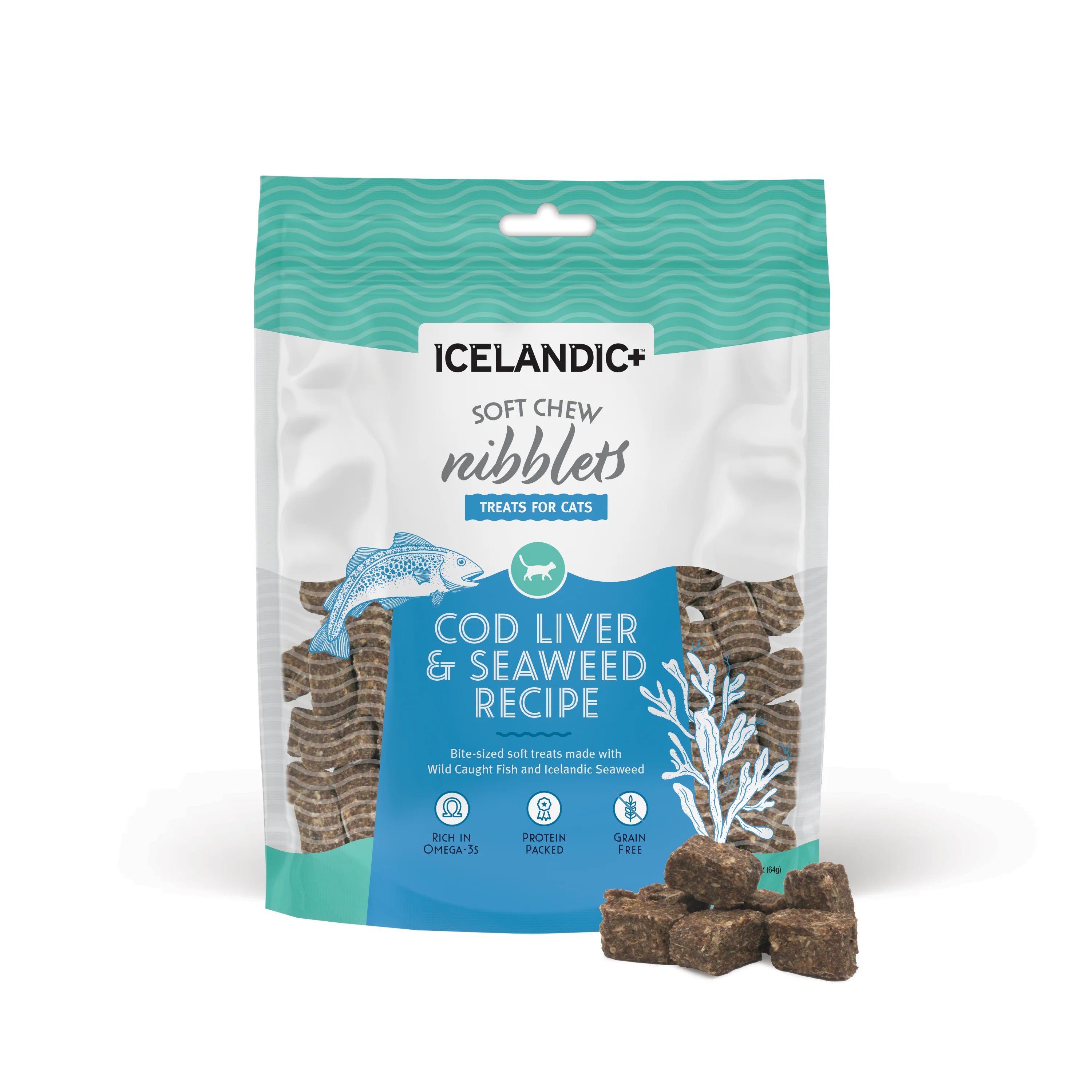 Portable pet stairs foldable-ICELANDIC NIBBLETS WITH COD LIVER & SEAWEED