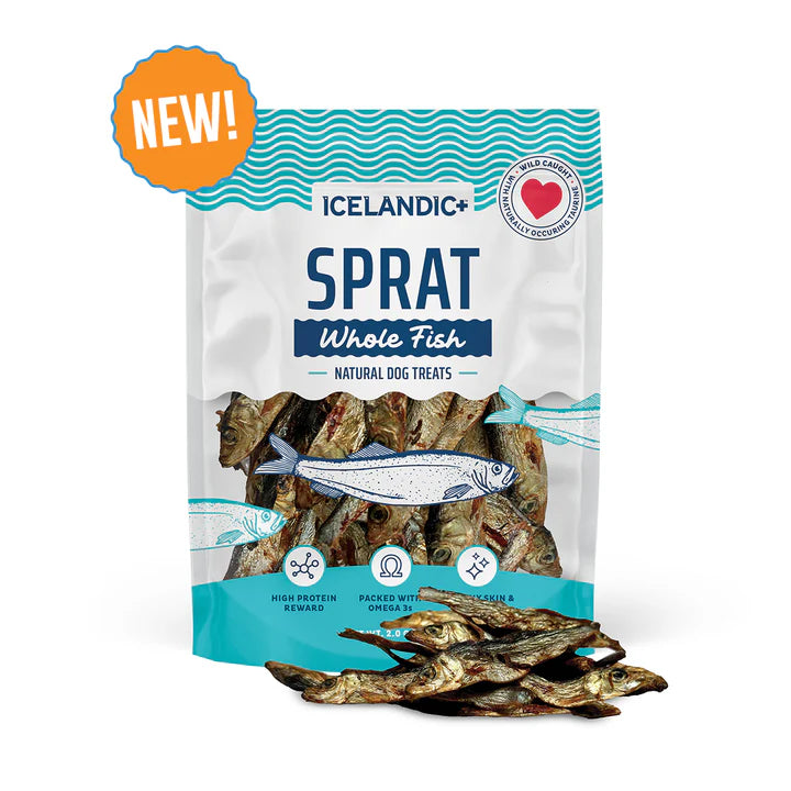 Drip-free pet water bottle-ICELANDIC SPRATS WHOLE FISH