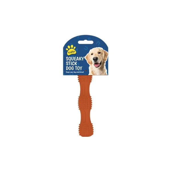 Adjustable pet collar velvet-Kingdom Squeaky Stick Dog Toy