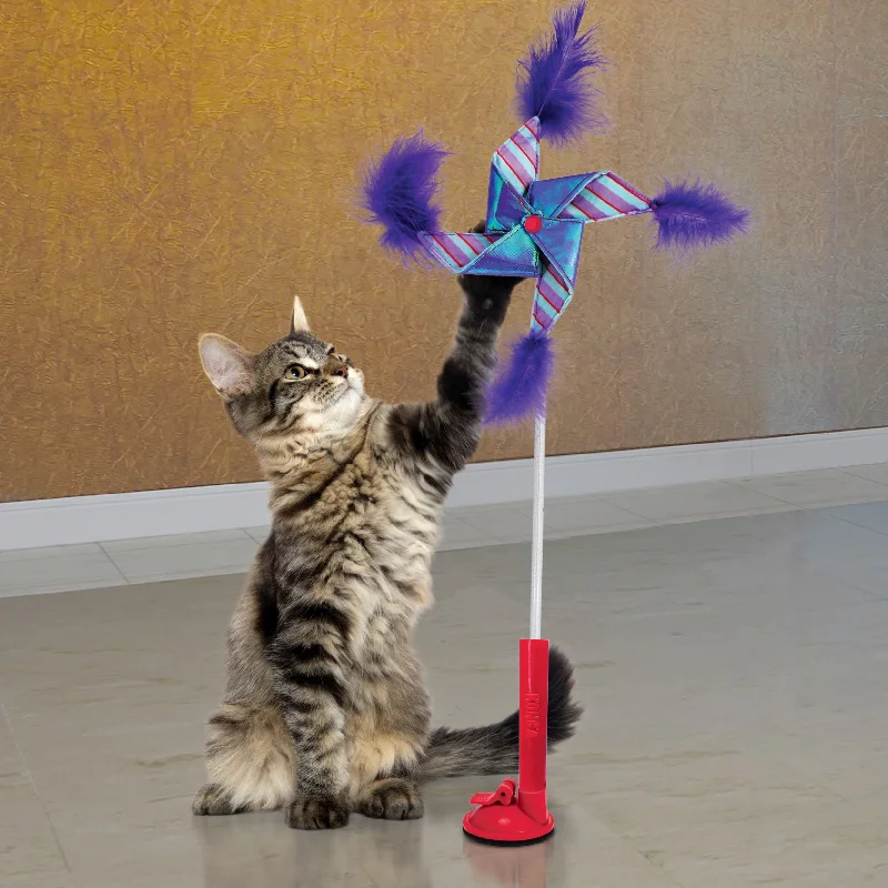 Clumping cat litter unscented-Kong Connects Teaser Pinwheel Cat Toy (Purple)