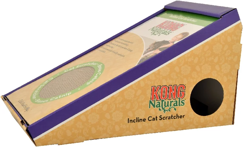 Treat-dispensing dog toy-KONG Naturals Incline Scratcher with Toy