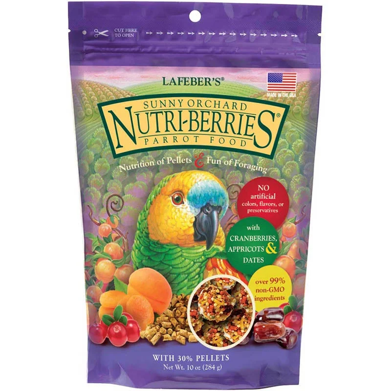 Adjustable bird play perch-Lafeber Sunny Orchard Nutri-Berries Parrot Food 10oz